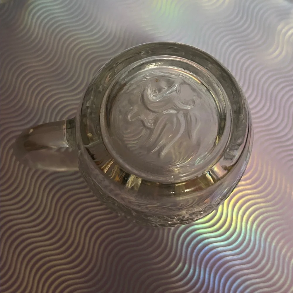 Set of 4 Princess House Fantasia Crystal Mugs w/intricate floral designs classic